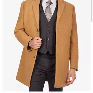 Calvin Klein “Prosper” Camel Topcoat Mens 38R / Medium